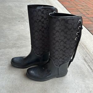 Coach rain boots